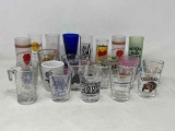 Assortment of Shot Glasses and Tumblers