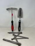 Garden Tools- Digger, Shovel, Metal Folding Rule