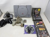 Sony Playstation Gaming System with 5 Games