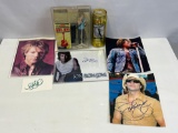Jon Bon Jovi Signed Photographs, Character Doll and Miller Beer Can Commemorating 50 Years of Rock