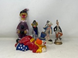 5 Clown Figures- Various Compositions
