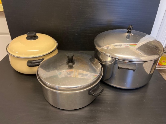 Stainless Steel and Porcelain Cookware