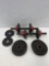 Vintage Barbell Dumbbell Set with Extra Weights