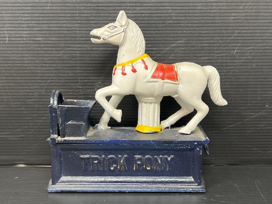 Cast Iron Mechanical "Trick Pony" Bank