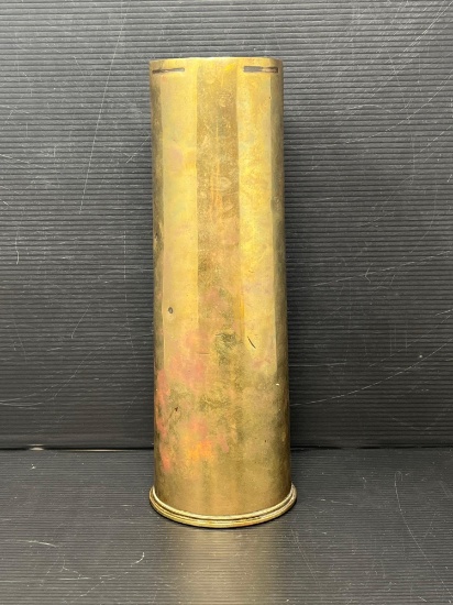 World War 1 British Army 18 Pounder Artillery Brass Shell Casing