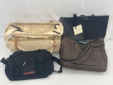 4 Tote Bags- Donna Karan Bag has Tags Attached