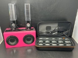 Pink Polaroid Speaker, 2 SoundSoul Speakers and Topstyler Hair Curling System