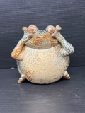 Pottery Frog Figure