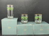 3 Boxes of Lenox Holly Glassware