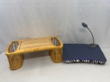 Wooden Lap Desk and Soft Lap Desk with Light