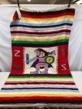 Authentic Southwestern Native American Woven Blanket