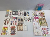 Grouping of Sewing Patterns- Including Doll Clothing, Women and Kid's Clothing