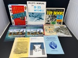 Books Lot- Antiques, Pilot's Manual, Toy Book, Cherokee