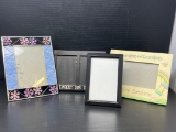 4 Table Top Picture Frames- One has Double Opening