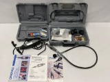 Dremel Multi-Tool and Attachments in Plastic Carry Cases