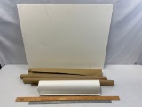 Kraft Paper Rolls, Foam Board and Yardstick