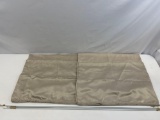 Curtain Valance and 2 Tension Rods