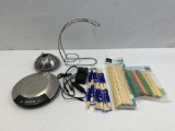 Steam Basket, Salter Food Scale, Banana Hanger, Skewers, Popsicle Sticks and Chop Sticks