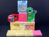Post-It Notes, Tape- Packing & Scotch, Bar Pins, More