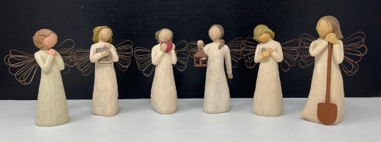 6 Willow Tree Angel Figures