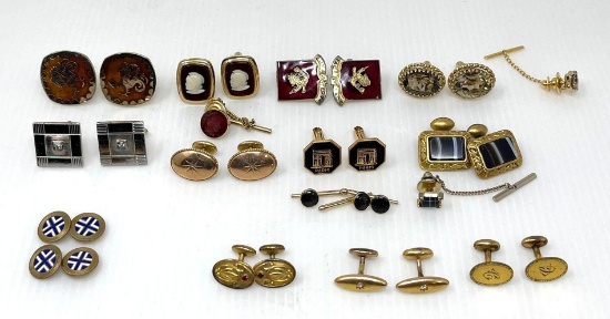 Cuff Links and Tie Tack Collection