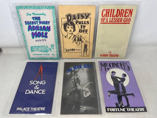 8 Playbills from London Show in 1980's