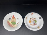 2 Vintage China Child's Bowls