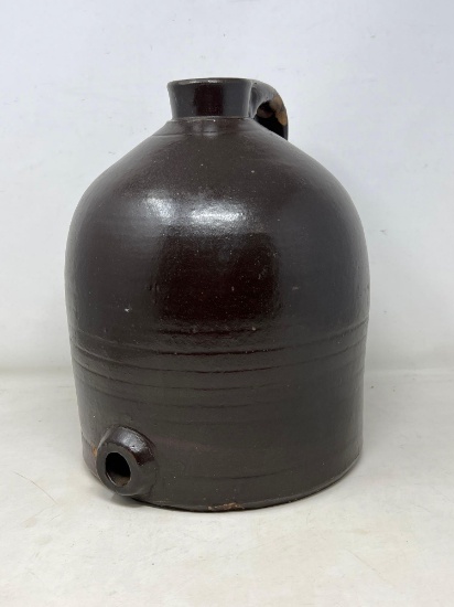 Bee Hive Stoneware Jug with Spout at Base