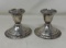 Pair of Sterling Weighted Candle Holders