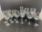 12 Clear Glass Stemware- Various Types