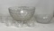 Punch Bowl, Matching Bowl, 12 Cups & Hooks and Ladle