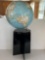 World Globe Mounted on Black Acrylic Stand