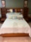 Double Bed with Storage Headboard, Mattress, Box Spring & Bedding