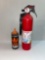 Kidde Fire Extinguisher and Fire Extinguishing Liquid Bottle