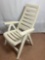 White Plastic Patio Chair