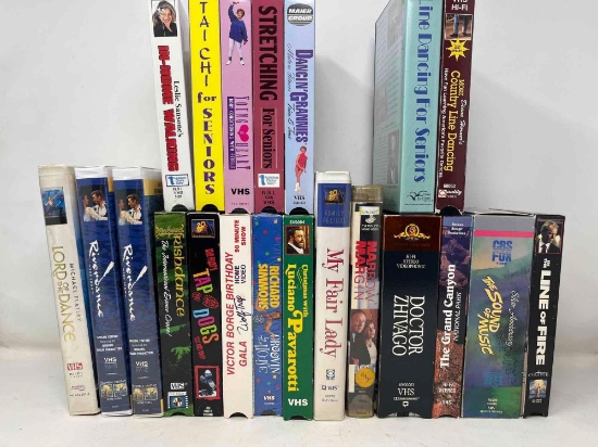 VHS Tapes- Musicals, Exercise, Dance, Exercise, Comedy