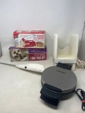 Black & Decker Waffle Iron, Hamilton Beach Electric Knife, French Fry Cutter, Loaf Pan Set