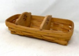 2000 Longaberger Bread Basket with 2 Wooden Dividers