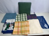 Table Covers, Green Pillow