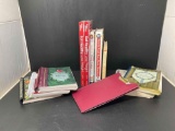 Cookbooks Lot and Folder with Table