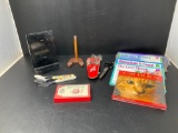 Metal Bookends, Plate Stand, Children's Flatware, Bible Story Books, Hair Cutting Scissors & Clips