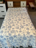 Single Bed with Bookcase Headboard, Mattress & Bedding