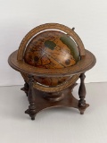 Wooden Desk Globe in Frame