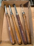 4 Craftsman Wood Lathe Chisels