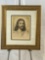 Framed Lithograph Portrait of Jesus Christ by Charles Sindelar