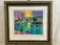 Framed Colored Seriolithograph by Jean-Claude Picot 