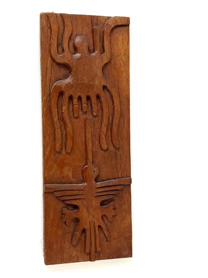 Wooden Carving by Felix Espinosa, Peru Dated 1-7-97
