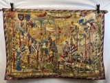 Tapestry Depicting Medieval Tournament 