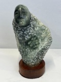 Green Nyanga Stone Art Sculpture, 