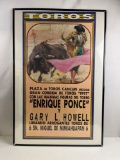 Framed Bullfighting Poster 